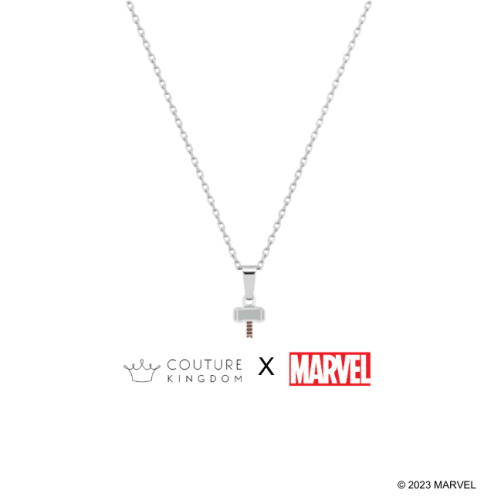 Couture Kingdom X Marvel - Kalung Fashion Palu Thor Silver Necklace