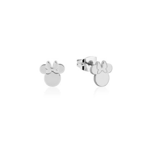 Couture Kingdom X Disney Minnie Mouse Silhouette Stud Earrings Silver