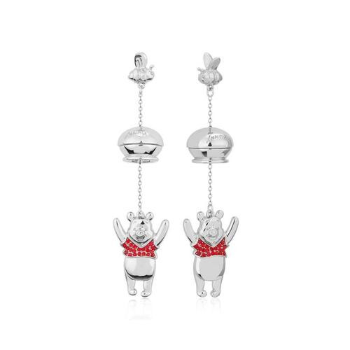 Couture Kingdom X Disney Winnie the Pooh  Honey Pot Drop Earrings Silver