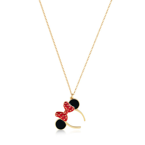 Couture Kingdom X Disney Minnie Mouse Ears Necklace Yellow Gold